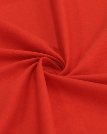 Tecido Linho Misto Rústico com Elastano Vermelho Vivo