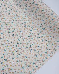 Tecido Viscose Tapete Floral Amarelo, Lilás e Pêssego