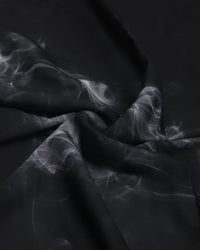 Tecido Crepe Silk Italiano Estampa Lenço Pintura Fumaça Abstrata (1,5m x 1,47m)