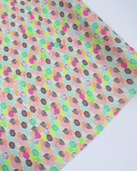Tecido Viscose Italiano Poá em Aquarela Colorido