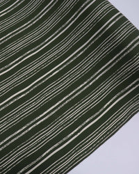 Tecido Viscose Multi Listras Creme e Verde Militar