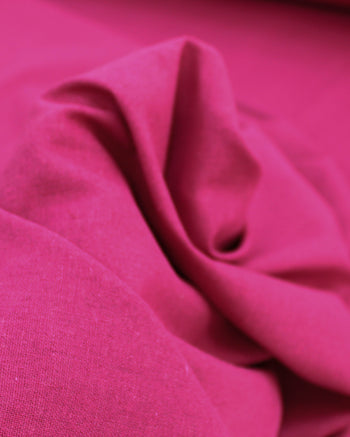 Tecido Linho Misto Rústico Rosa Escuro