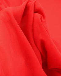 Tecido Crepe Chiffon Vermelho Valentino