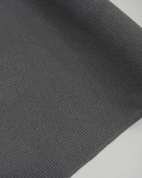 Tecido Malha Tricot Canelada Grossa Cinza Chumbo