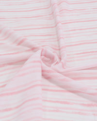 Tecido Crepe Koshibo Leve Listrado Tons de Rosa