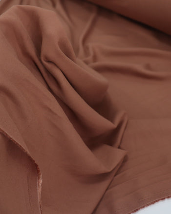 Tecido Viscose Sarjada Marrom Claro