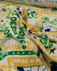 Tecido Viscose Premium Brasilidade Multi Estampa em Recortes