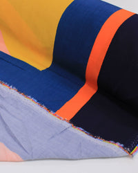 Tecido Viscose Premium Estampa Lenço Macro Pinura Abstrata Colorido