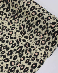 Tecido Viscose Premium Animal Print Preto e Amarelo Requinte