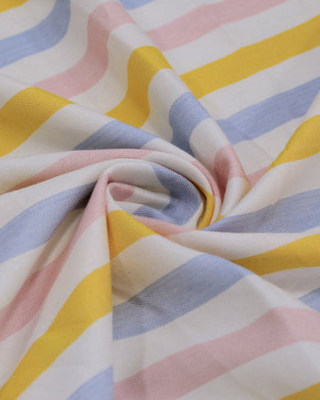 Tecido Viscose Premium Listras Candy Color