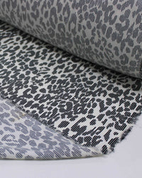 Tecido Tricoline Animal Print Digital P/B