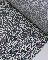 Tecido Tricoline Animal Print Digital P/B