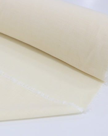 Tecido Tricoline Verano Flamê Listras Finas Branco e Amarelo