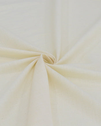 Tecido Tricoline Verano Flamê Listras Finas Branco e Amarelo