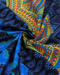 Tecido Tactel Fino Multi Barrado Vertical Estampado Colorido