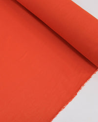 Tecido Linho Misto Rústico Laranja Neon