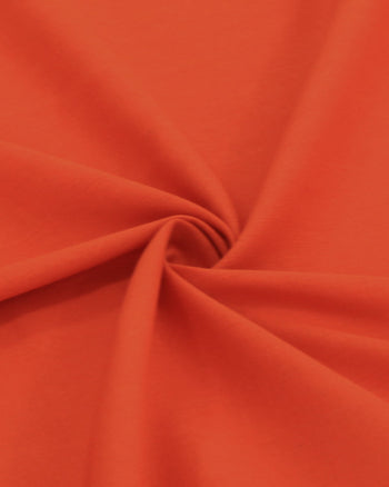 Tecido Linho Misto Rústico Laranja Neon