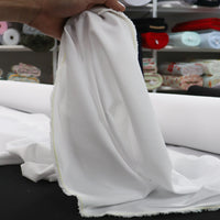 Tecido Crepe Salinas Sarjado Branco