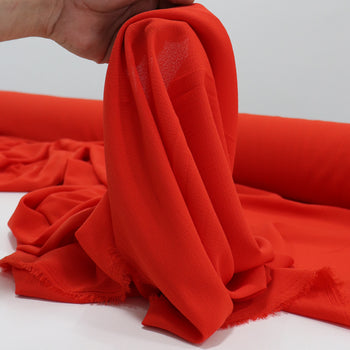 Tecido Crepe Bubble com Elastano Vermelho
