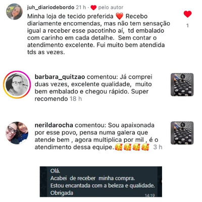 Avaliação positiva de cliente