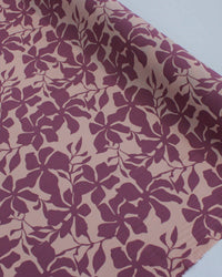 Tecido Viscose Floral Tons de Rosa