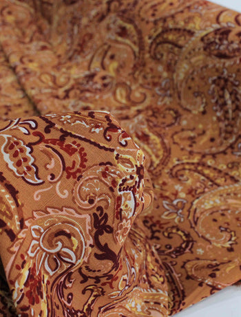Tecido Viscose Texturizada Cashmere Tons Terrosos