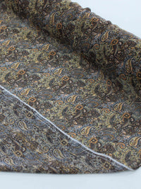 Tecido Crepe Chiffon Italiano Cashmere Tons Terrosos