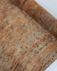 Tecido Crepe Chiffon Italiano Arte Abstrata Tons Terrosos