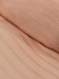 Tecido Crepe Plissado Salmão