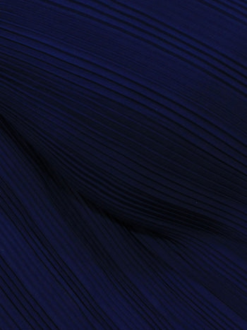 Tecido Crepe Plissado Azul Marinho