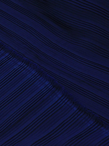 Tecido Crepe Plissado Azul Marinho