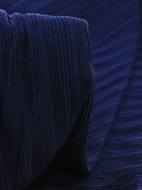 Tecido Crepe Plissado Azul Marinho