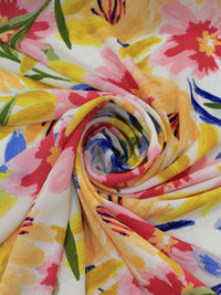 Tecido Crepe GGT Flores Coloridas