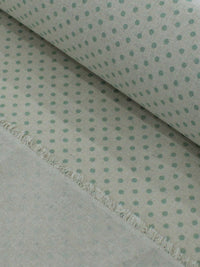 Tecido Linho Misto Bolinhas Vintage Verde